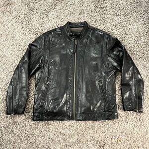 Andrew Marc Leather Jacket. Size XL